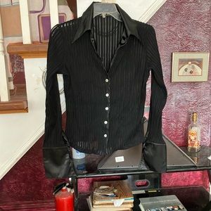 Black blouse, very cute